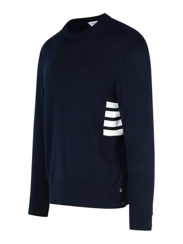 The Best Shops THOM BROWNE: クルーネック - クルーネック - ダークブルー