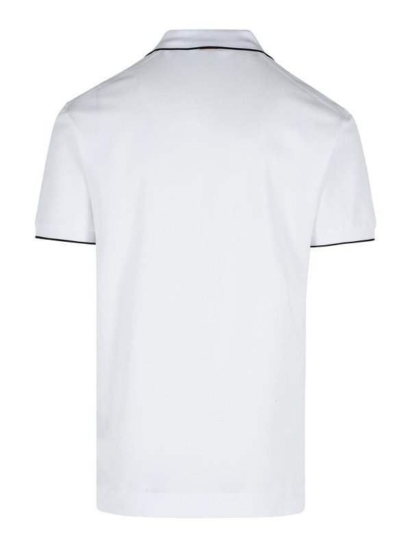 ZEGNA: polo shirts online - White Cotton Polo Shirt