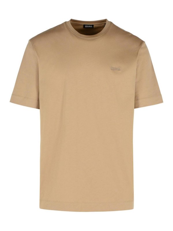 ZEGNA: T-shirts - T-Shirt - Beige