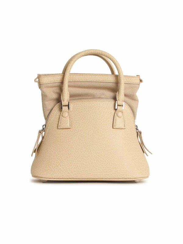 The Best Shops Maison Margiela: cross body bags - 5Ac Micro Bag In Beige Leather
