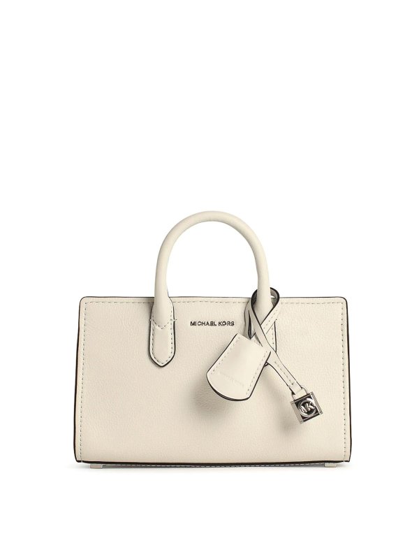 MICHAEL KORS: cross body bags - Scarlett White Leather Bag