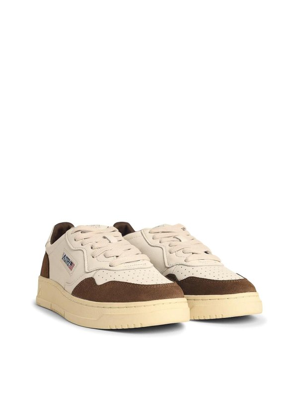 AUTRY: trainers online - Medialist Brown Suede Sneakers