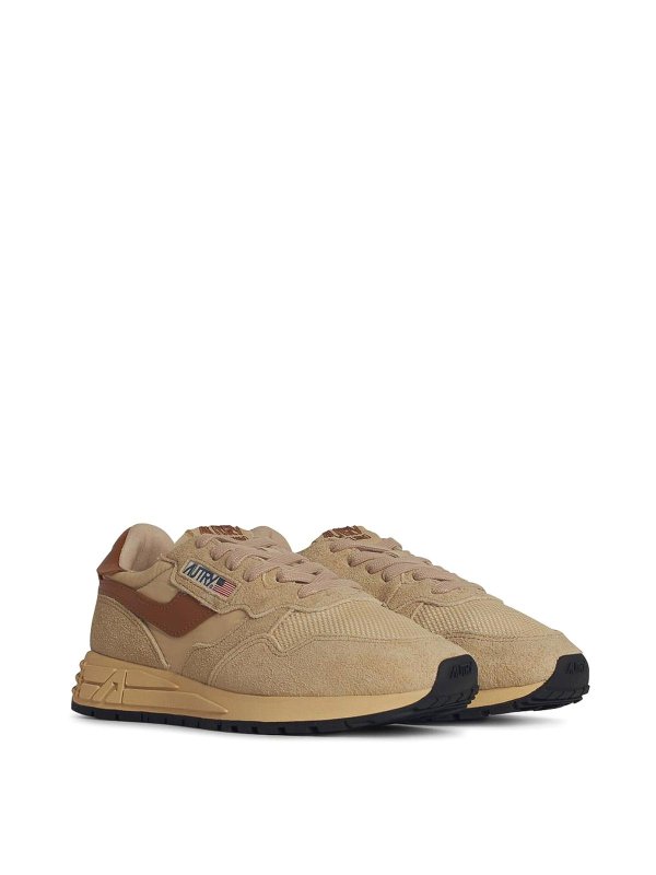 AUTRY: trainers online - Reelwind Beige Suede Sneakers