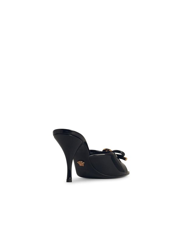 The Best Shops VERSACE: sandals - Black Leather Sandals