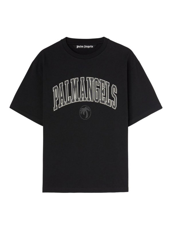 Palm Angels: Camisetas - Camiseta - Negro