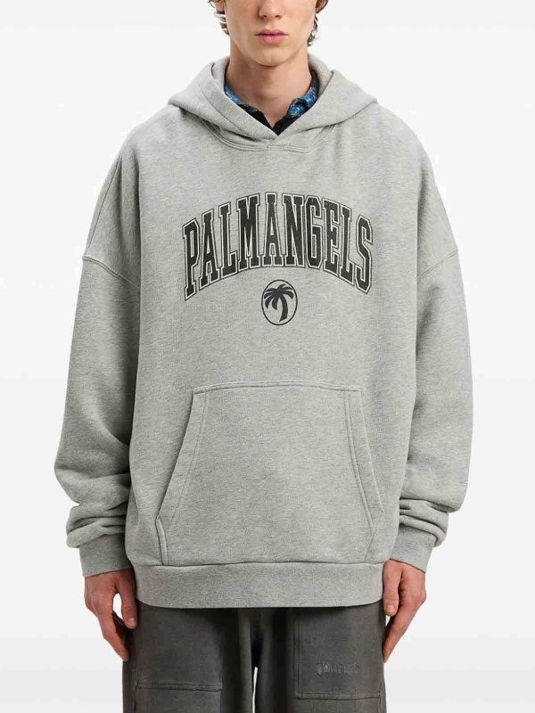 The Best Shops Palm Angels: Felpa college palm con cappuccio
