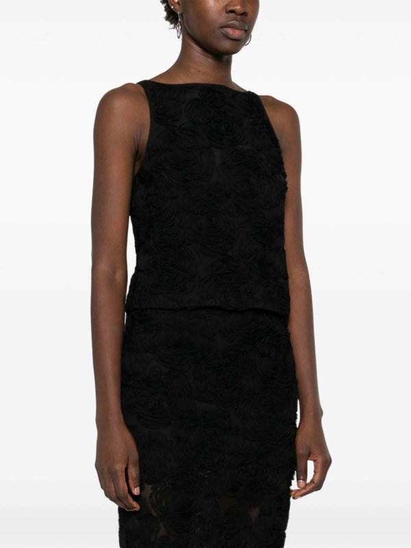 トップ/タンクトップ - 黒 shop online: ROTATE Birger Christensen