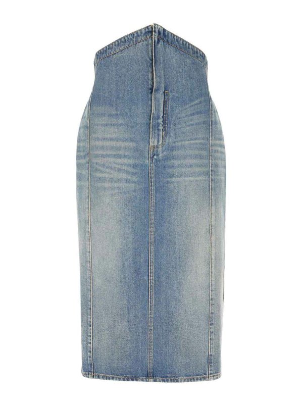 ALEXANDER MCQUEEN: gonne al ginocchio  e longuette - Gonna midi denim
