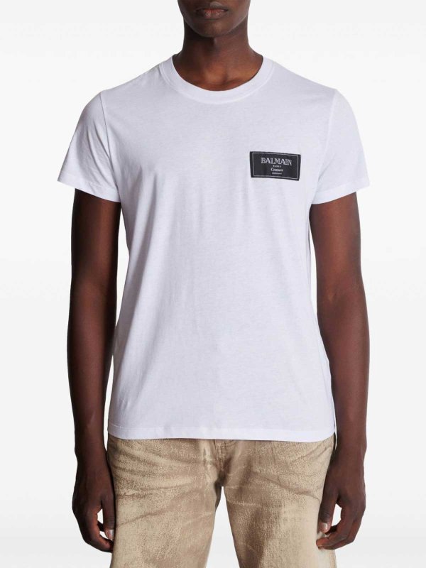 The Best Shops Balmain: T-shirts - T-Shirt - Weiß