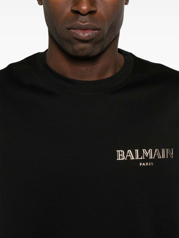 The Best Shops Balmain: t-shirts - Balmain T-shirt and black polo
