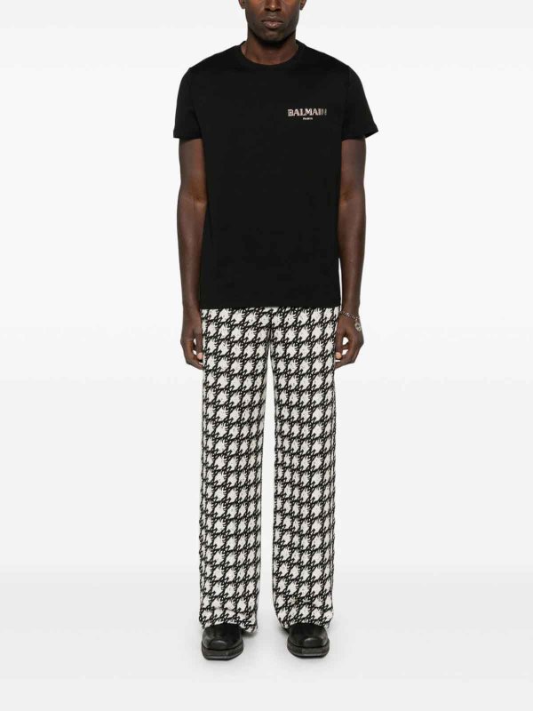 Balmain T-shirt and black polo shop online: Balmain