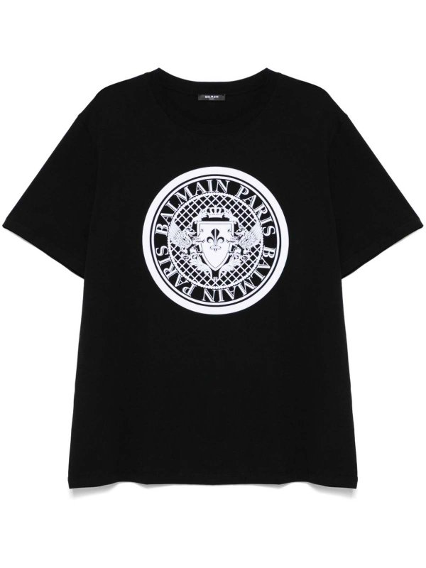 The Best Shops Balmain: t-shirts - Printed T-shirt