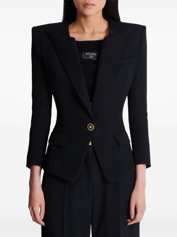 Balmain buy online Pied-de-poule blazer