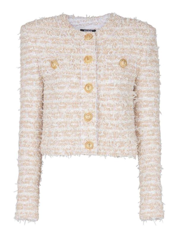 Balmain: giacche casual - Giacca crop
