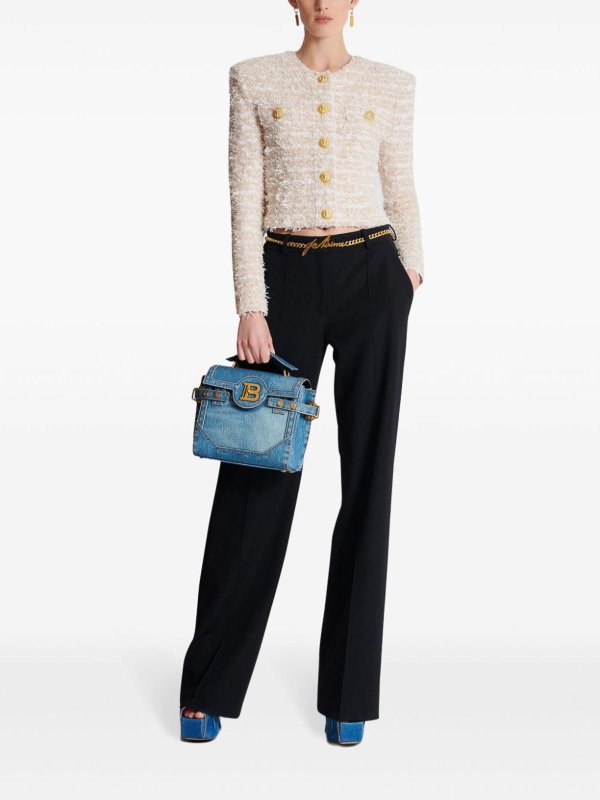 Balmain: giacche casual online - Giacca crop