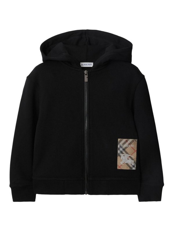 BURBERRY: Sudaderas y suéteres - Sudadera - Negro