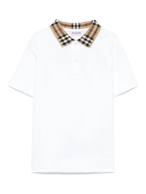 BURBERRY: polo shirts - Checked polo
