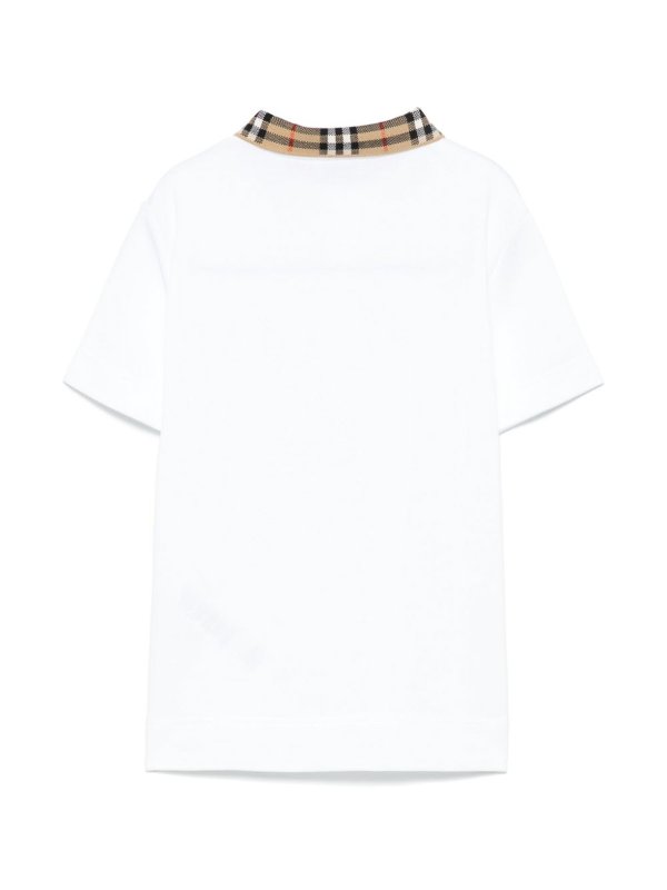 BURBERRY: polo shirts online - Checked polo