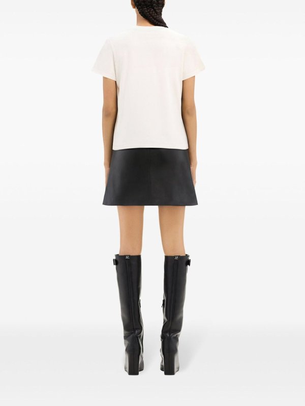 The Best Shops Courreges: t-shirts - Logo applique t-shirt