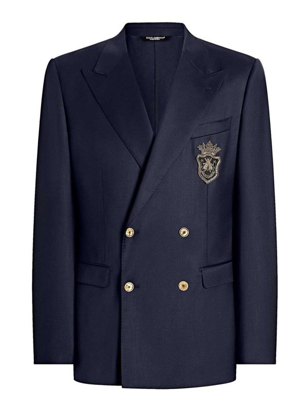DOLCE & GABBANA: Blazer - Blazer - Blau