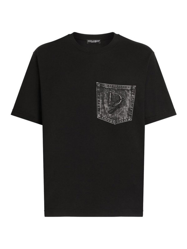 DOLCE & GABBANA: T-shirts - T-Shirt - Noir