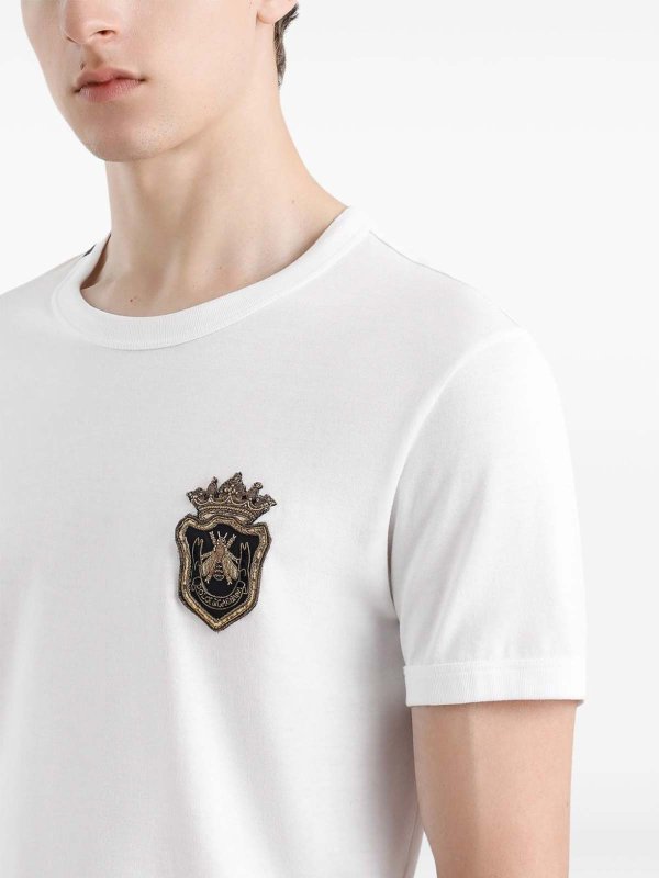 DOLCE & GABBANA: t-shirts online - Embroidered t-shirt