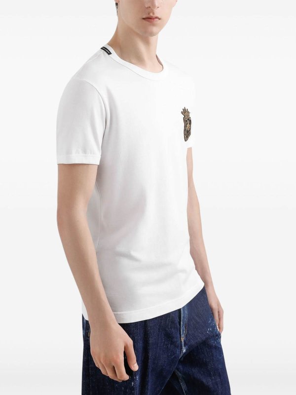 DOLCE & GABBANA buy online Embroidered t-shirt