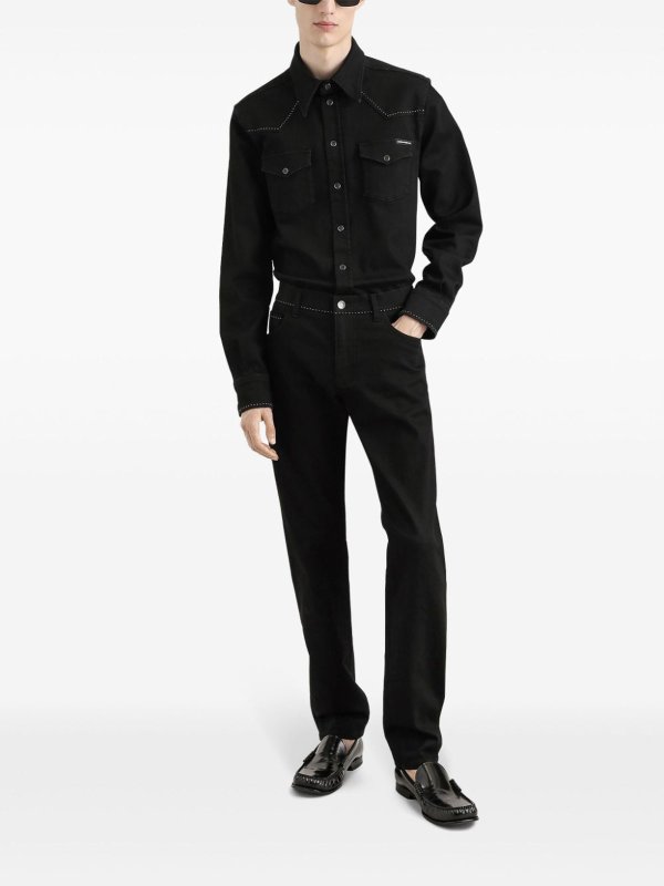 DOLCE & GABBANA buy online ストレートジーンズ - 黒