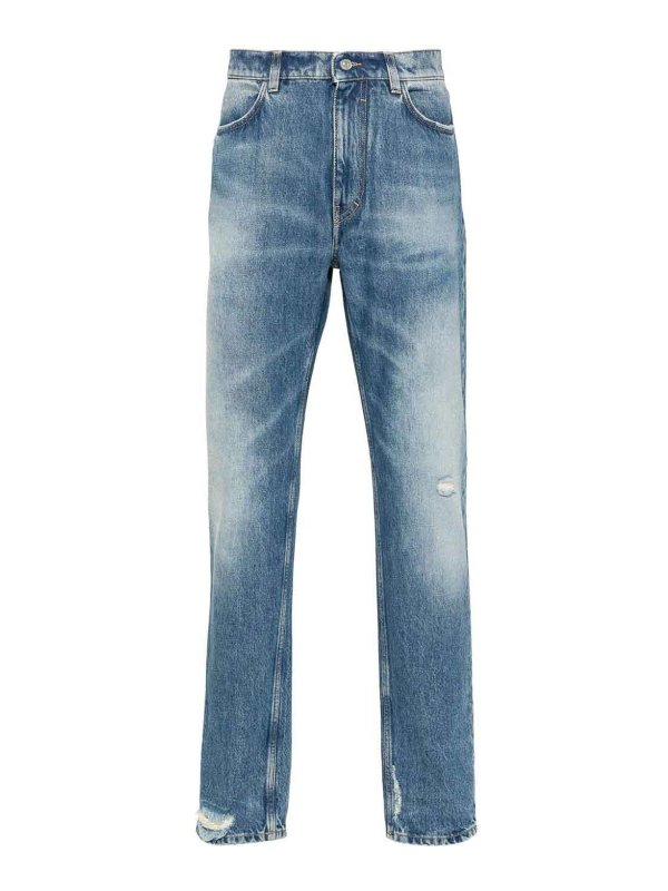 GIVENCHY: Straight Leg Jeans - Straight Leg Jeans - Blau