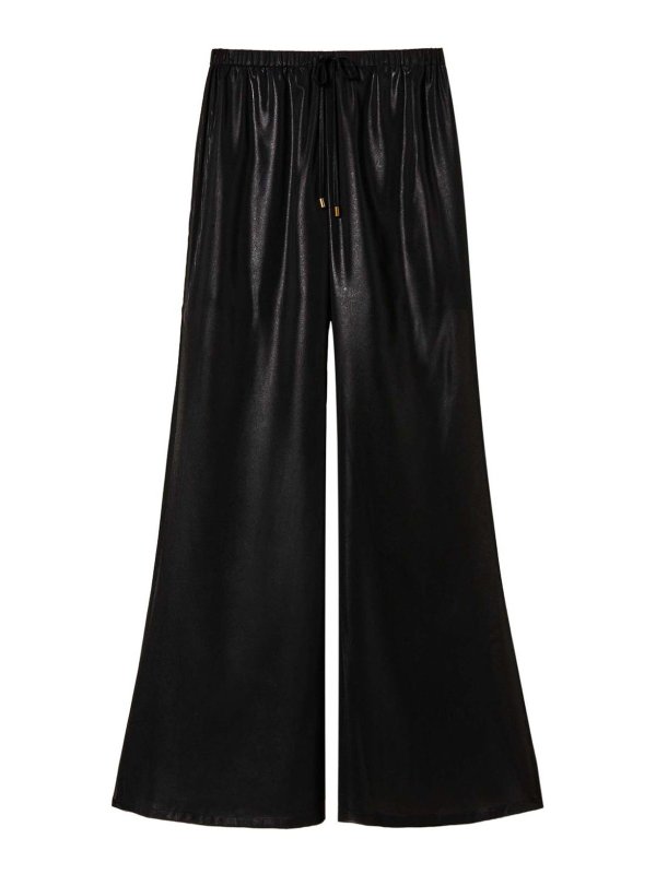 TWINSET: flared jeans - Semi-sheer pants