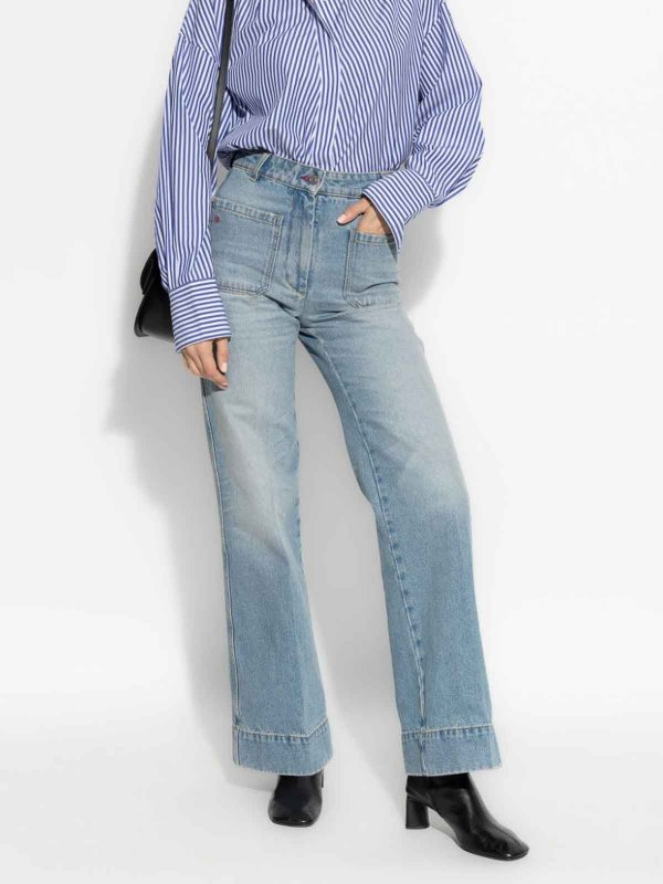 VICTORIA BECKHAM: ストレートジーンズ online - ストレートジーンズ - ブルー