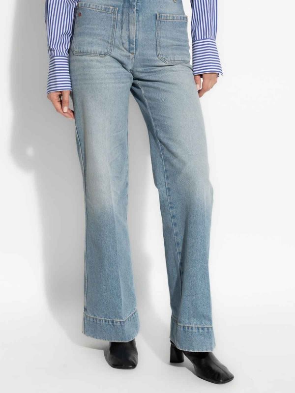 The Best Shops VICTORIA BECKHAM: ストレートジーンズ - ストレートジーンズ - ブルー