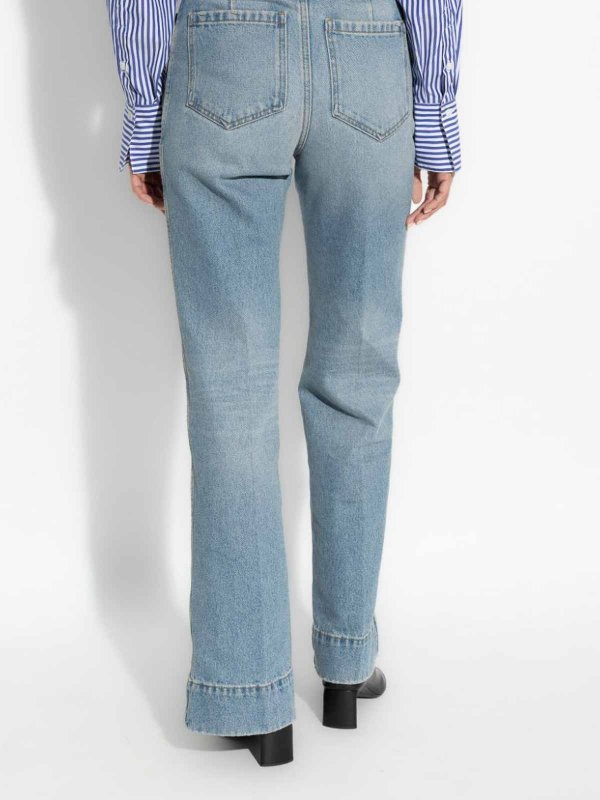 ストレートジーンズ - ブルー shop online: VICTORIA BECKHAM