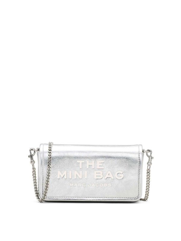 MARC JACOBS: shoulder bags - The mini metallic leather chain bag