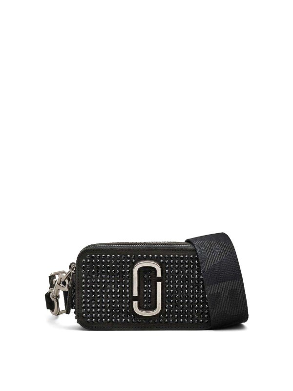 MARC JACOBS: shoulder bags - The crystal canvas snapshot crossbody bag