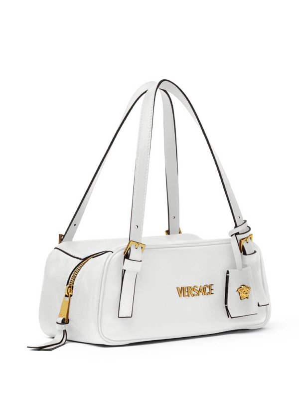 VERSACE: totes bags online - Tag bowling shoulder bag