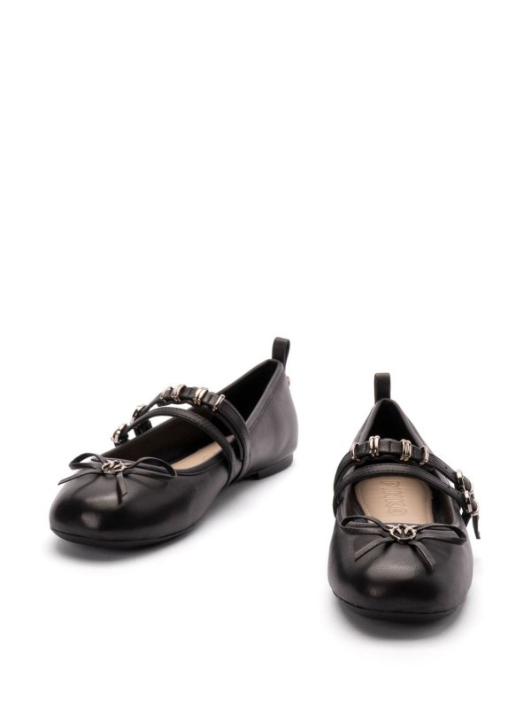 Pinko: flat shoes online - Leather ballet flats