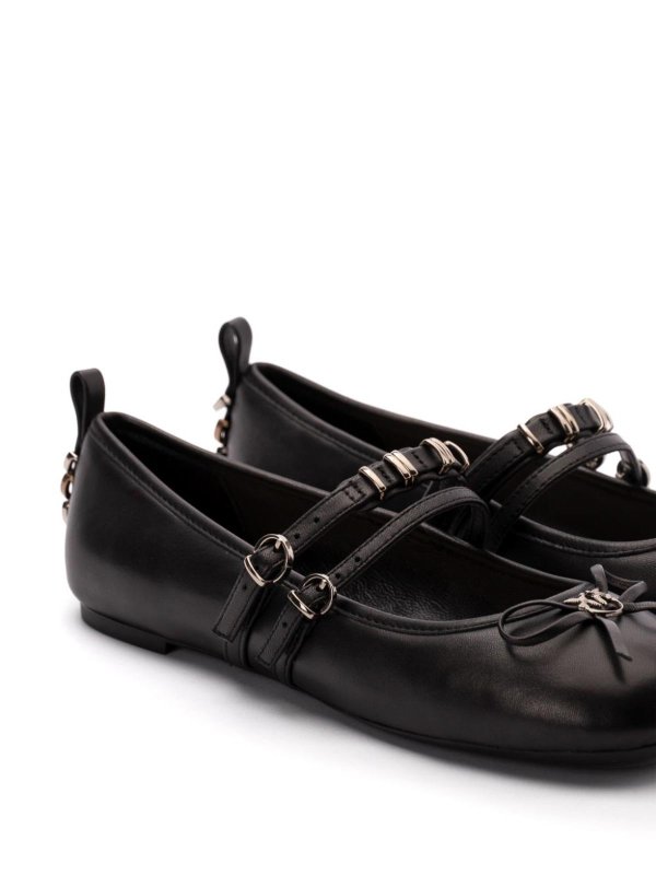 Leather ballet flats shop online: Pinko