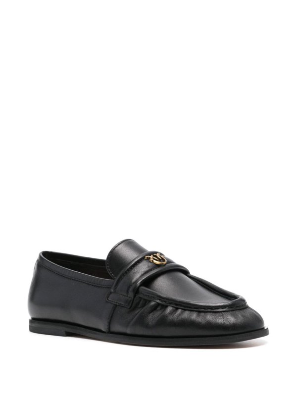 The Best Shops Pinko: Loafers & Slippers - Loafers with logo plaque