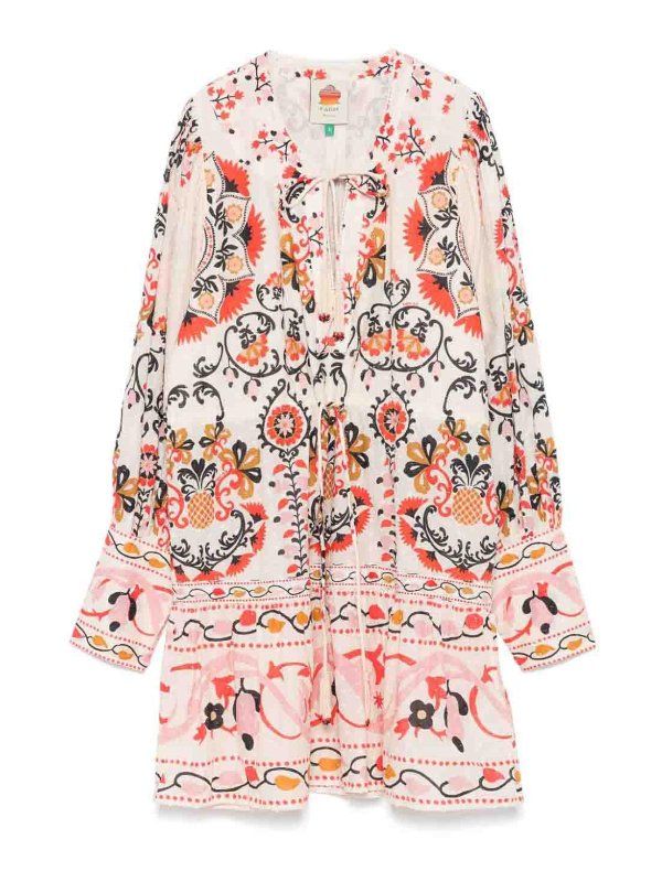 FARM RIO: Robe longueur genou - Robe Au Genou - Crème