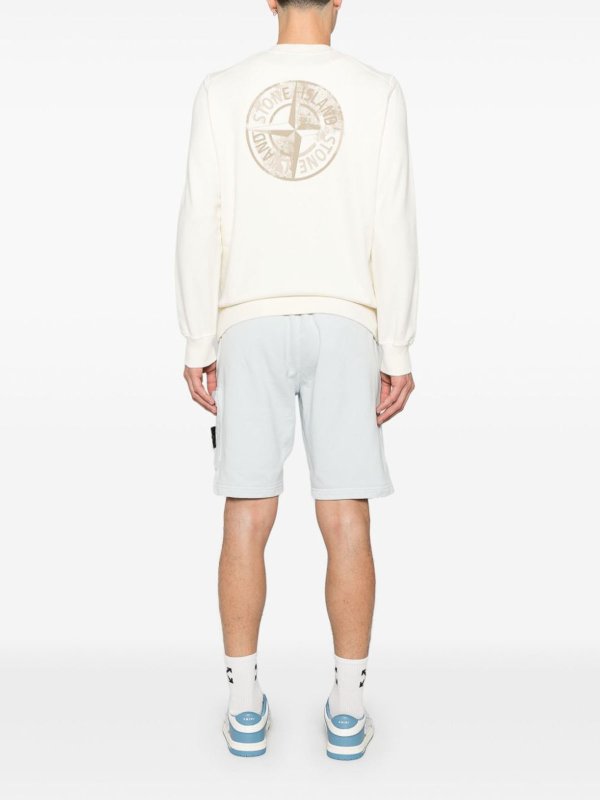 The Best Shops STONE ISLAND: Col bateau - Pull Col Bateau - Gris