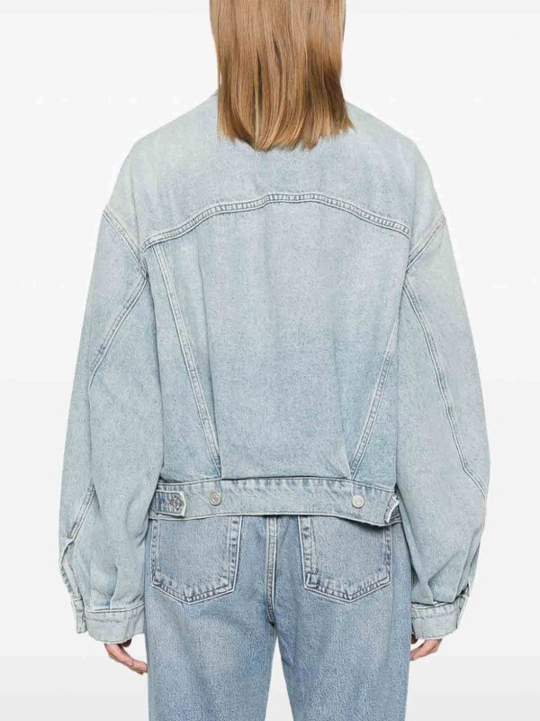 The Best Shops AGOLDE: デニムジャケット - デニムジャケット - ライトウォッシュ