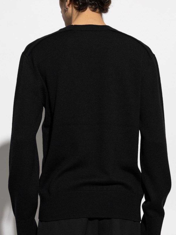 The Best Shops BURBERRY: Col bateau - Pull Col Bateau - Noir