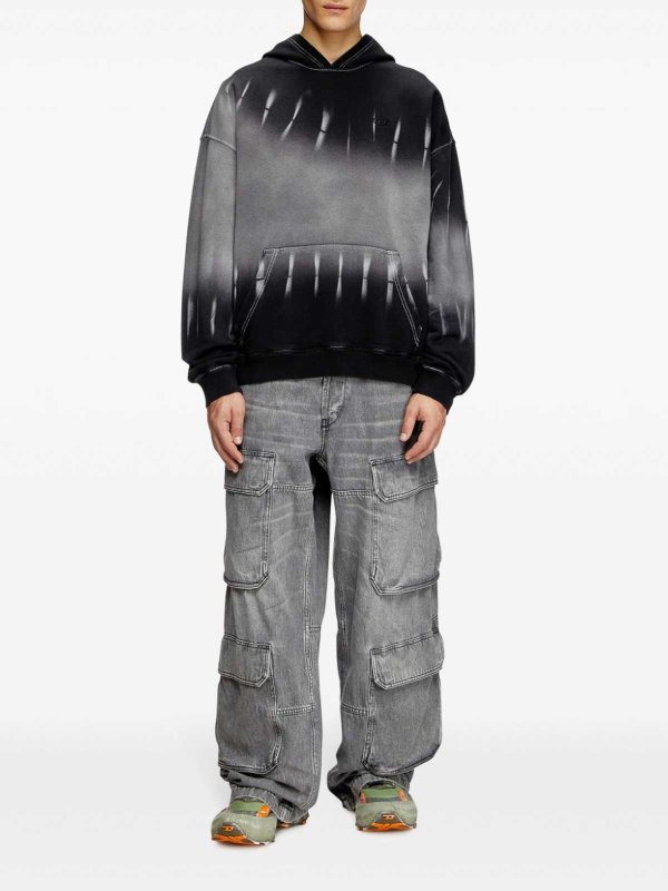 DIESEL: U-Boot-Ausschnitt online - U-Boot-Pullover - Schwarz