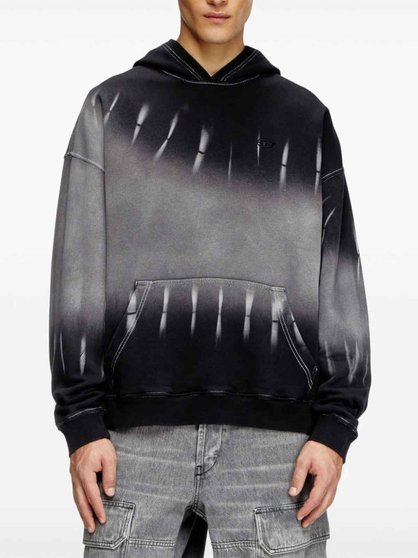 The Best Shops DIESEL: U-Boot-Ausschnitt - U-Boot-Pullover - Schwarz