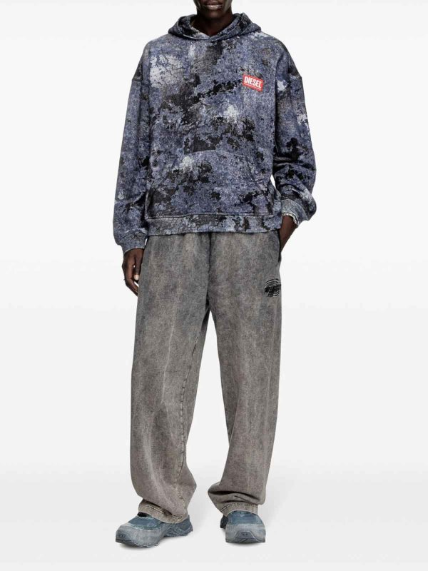 DIESEL: U-Boot-Ausschnitt online - U-Boot-Pullover - Blau