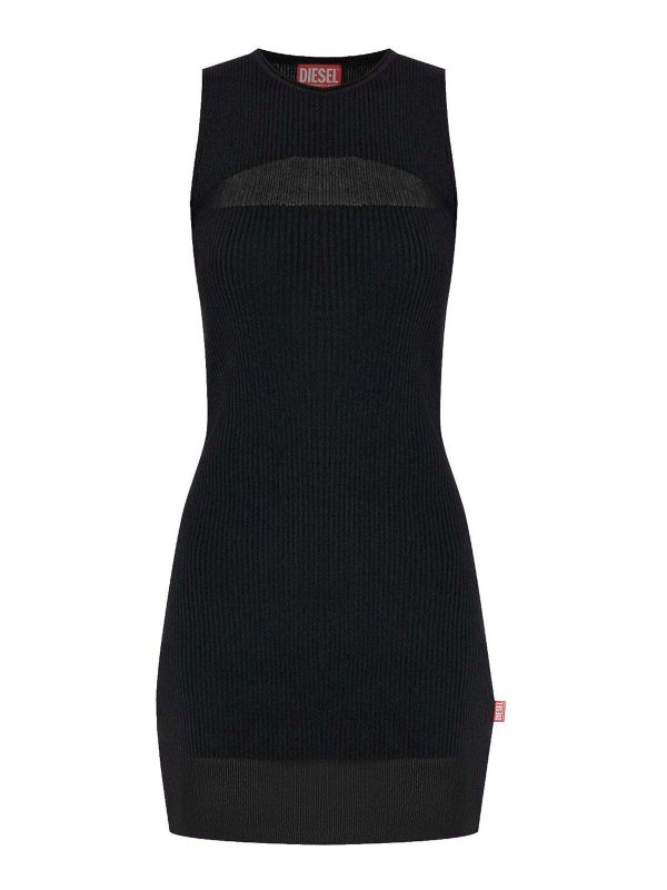 DIESEL: ニーレングスドレス - 膝丈ドレス - 黒