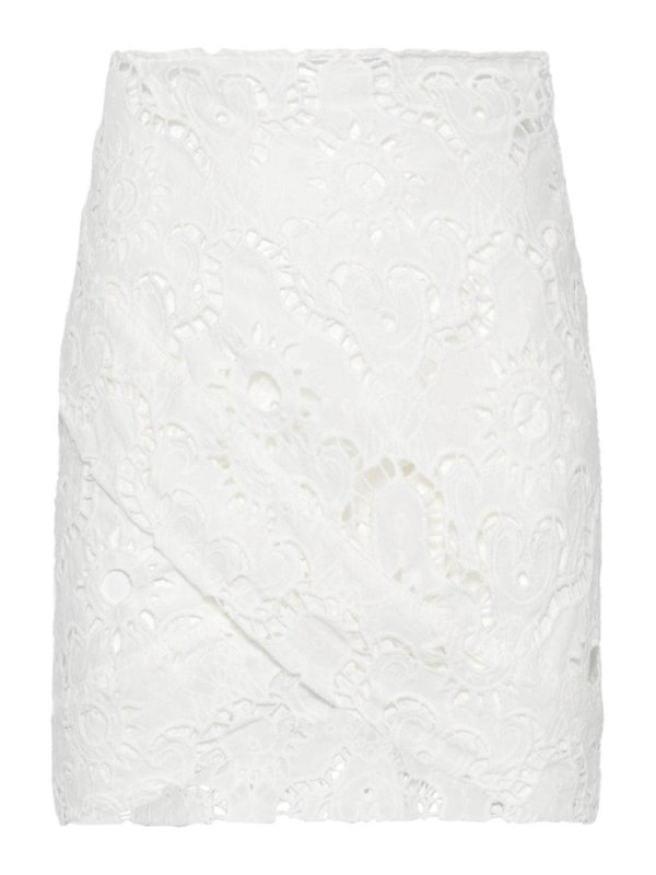 FARM RIO: ミニスカート - 膝丈/ミディスカート - 白