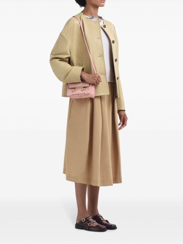 Marni: Knielange und Midi Röcke online - Midirock - Beige