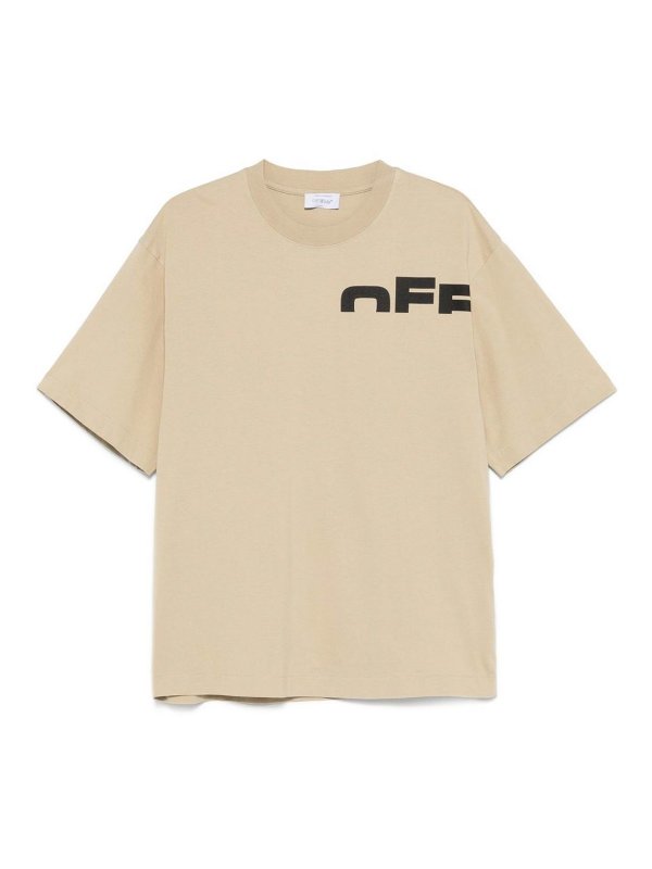 OFF-WHITE: Camisetas - Camiseta - Beis
